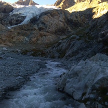 Le Glacier Blanc et son torrent
